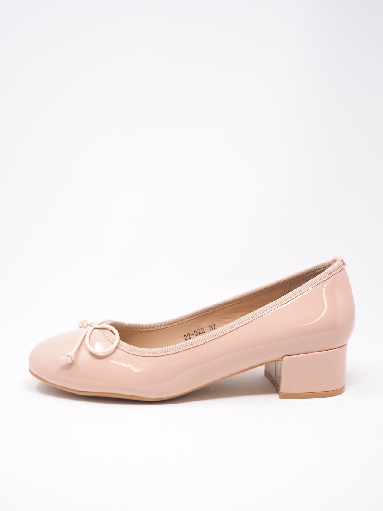 Ballerine lucide con fiocchetto