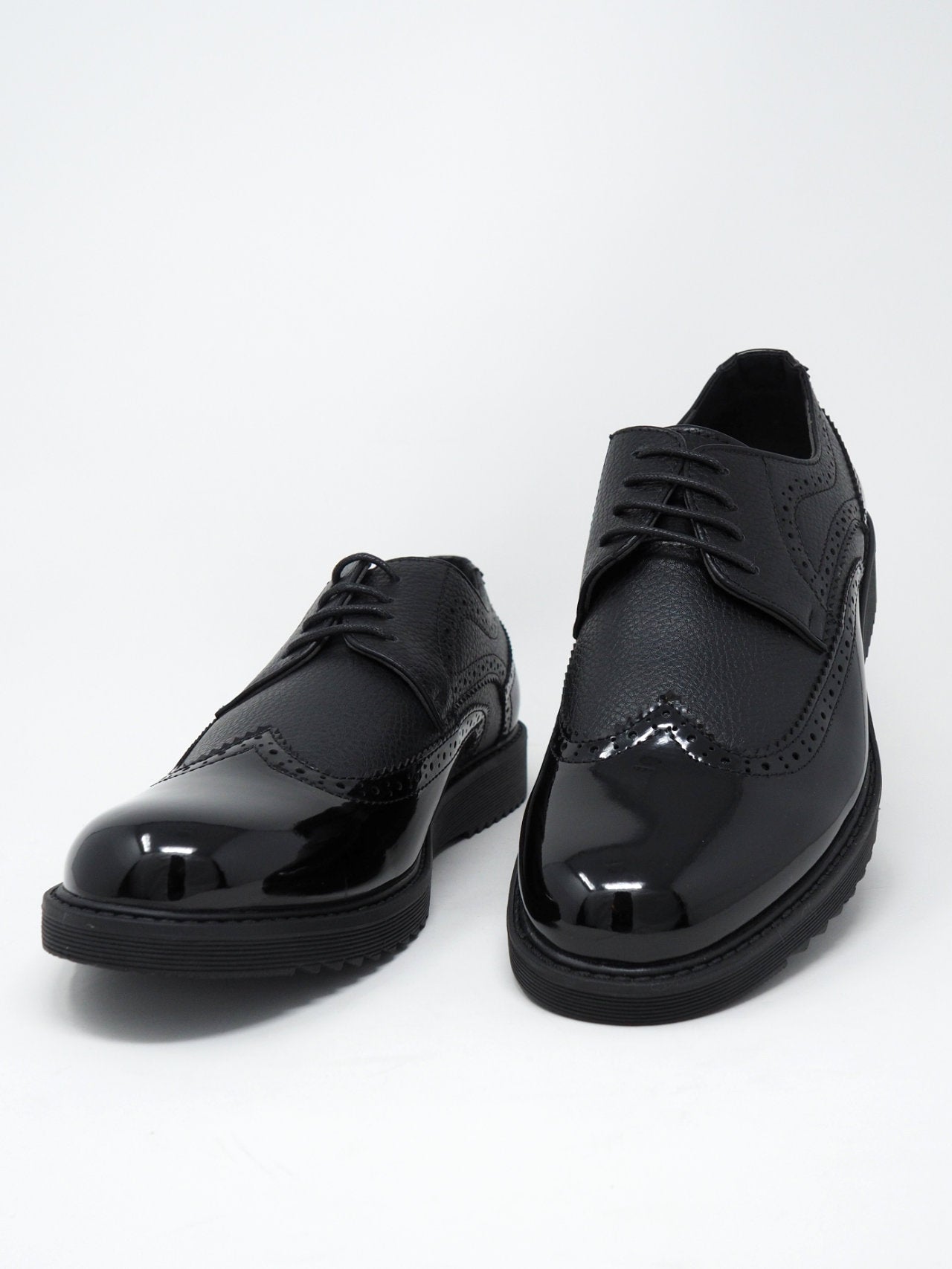 Scarpe eleganti bi-material da uomo