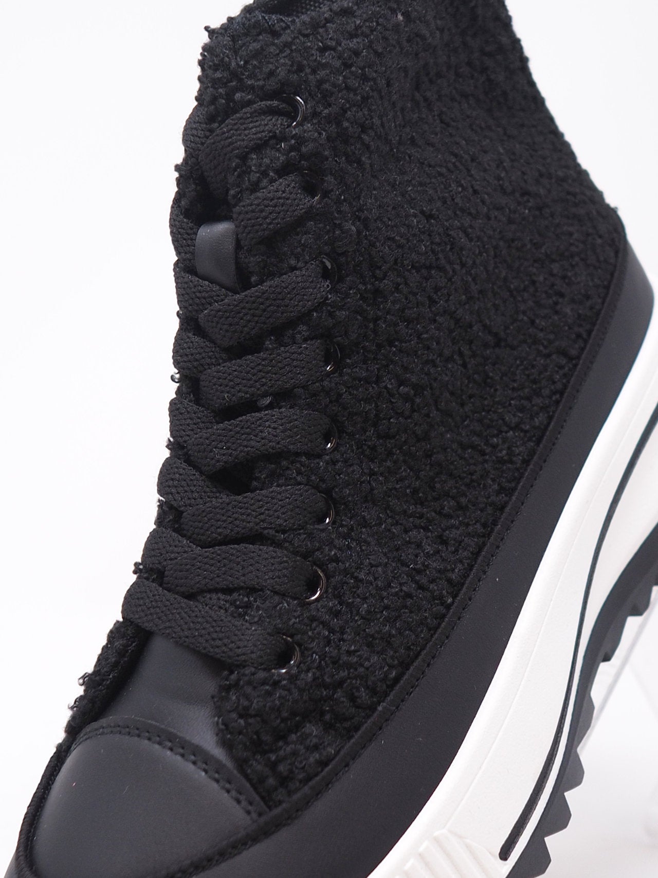 Sneakers con montone arricciato