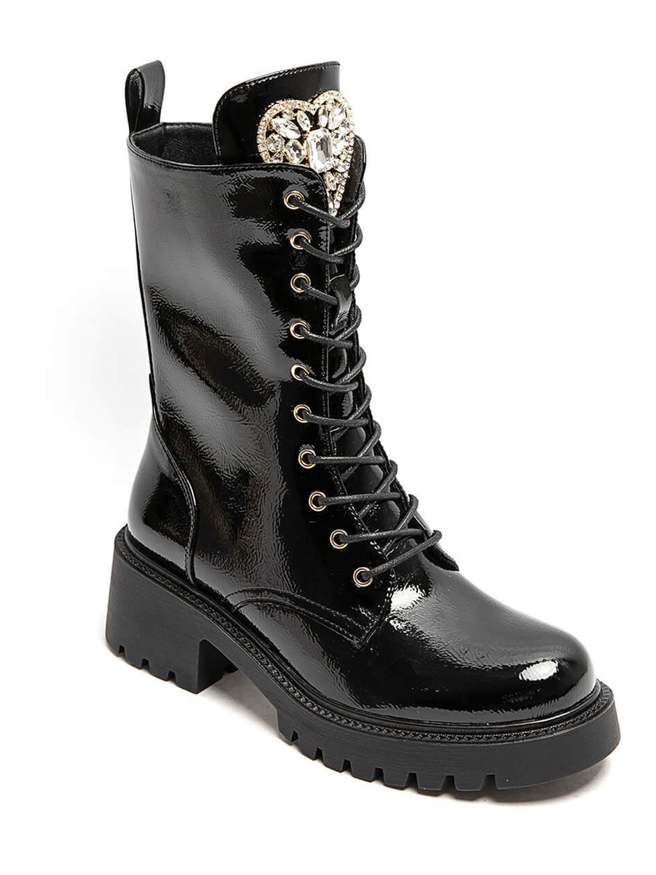 Stivali anfibi con fibbia a cuore – New Line