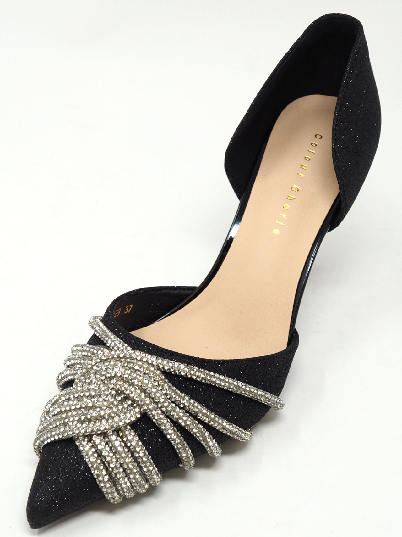 Décolleté brillantini e strass