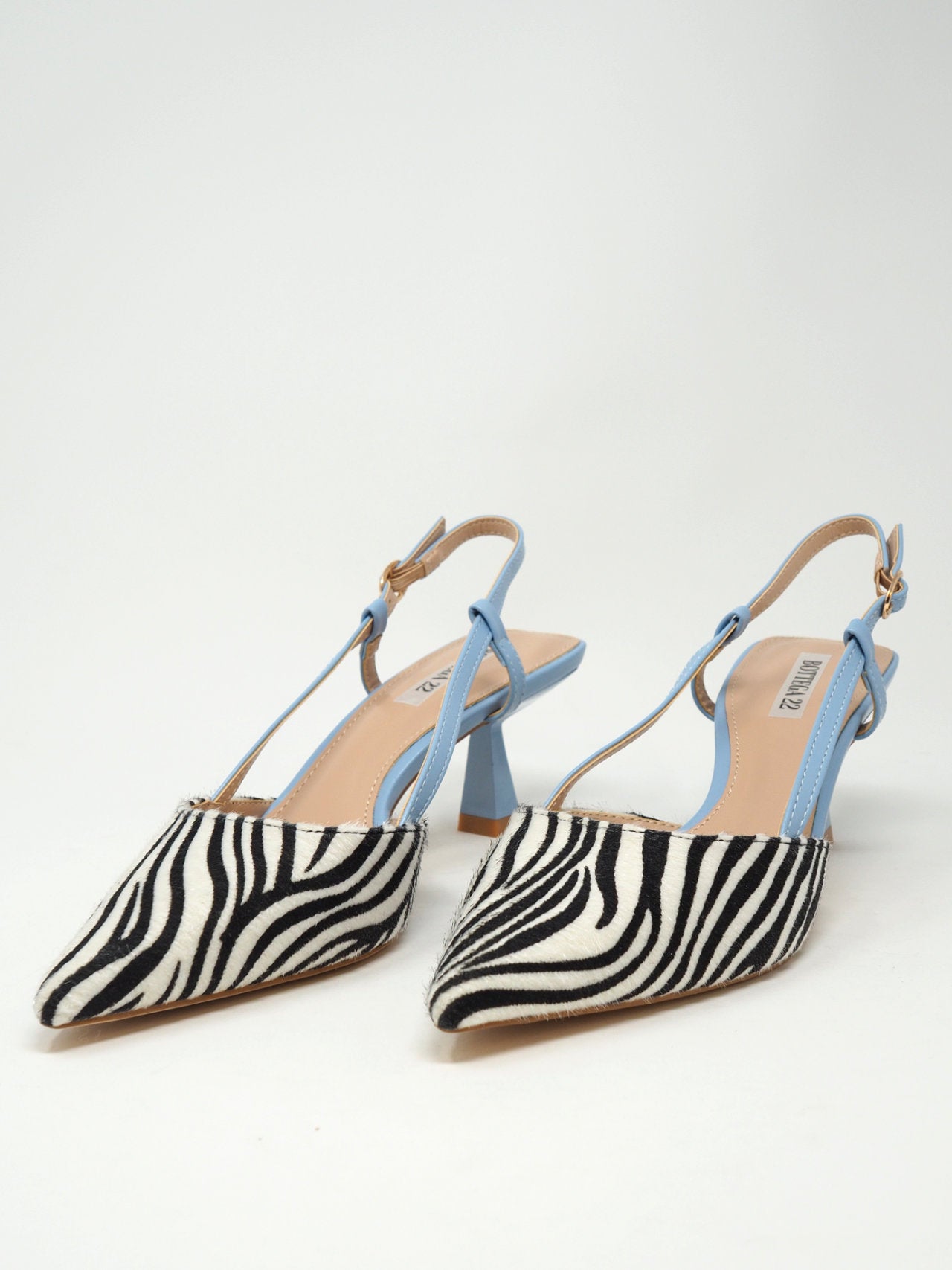 Décolleté slingback animalier
