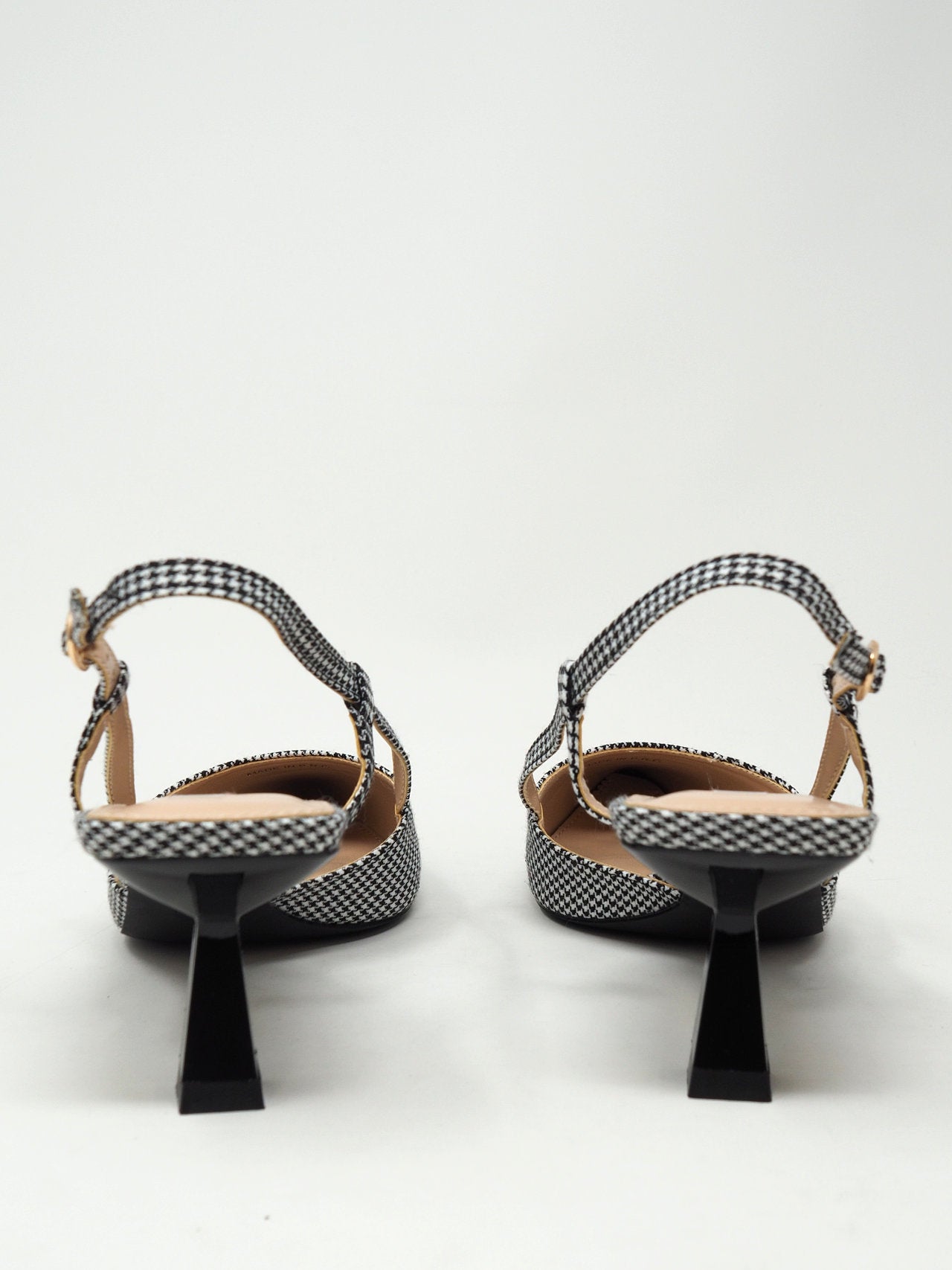 Décolleté slingback pied de poule