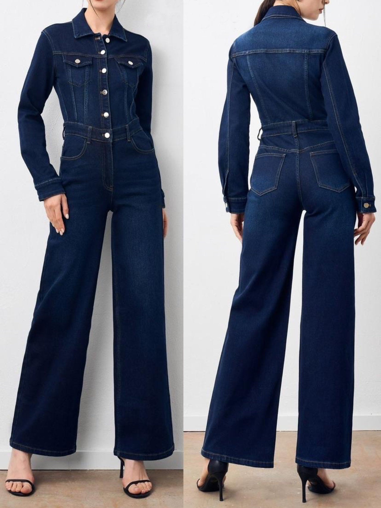 Tuta intera di jeans