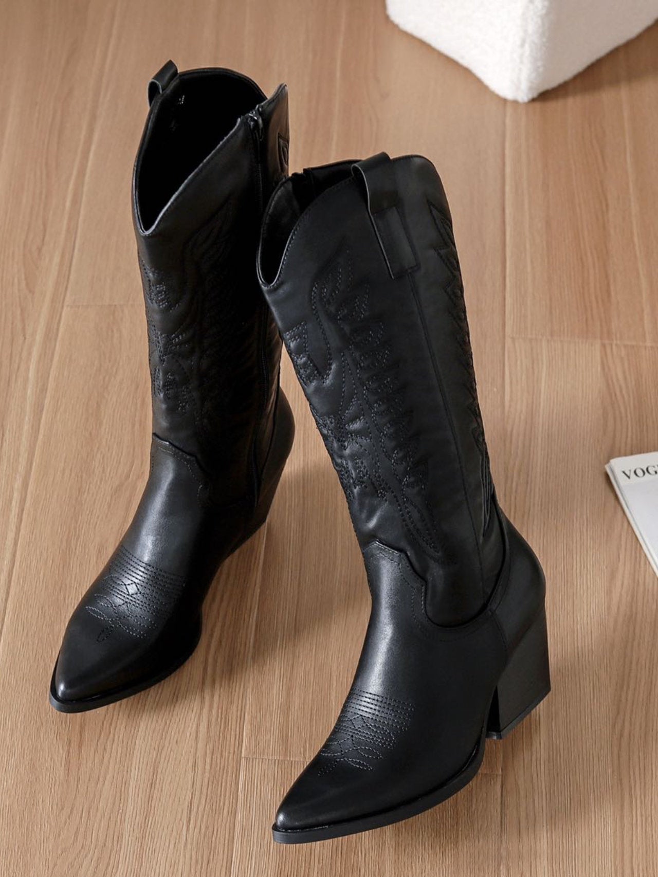 Boots Stivali Camperos Texani Boot Stivali Alla Caviglia Neri