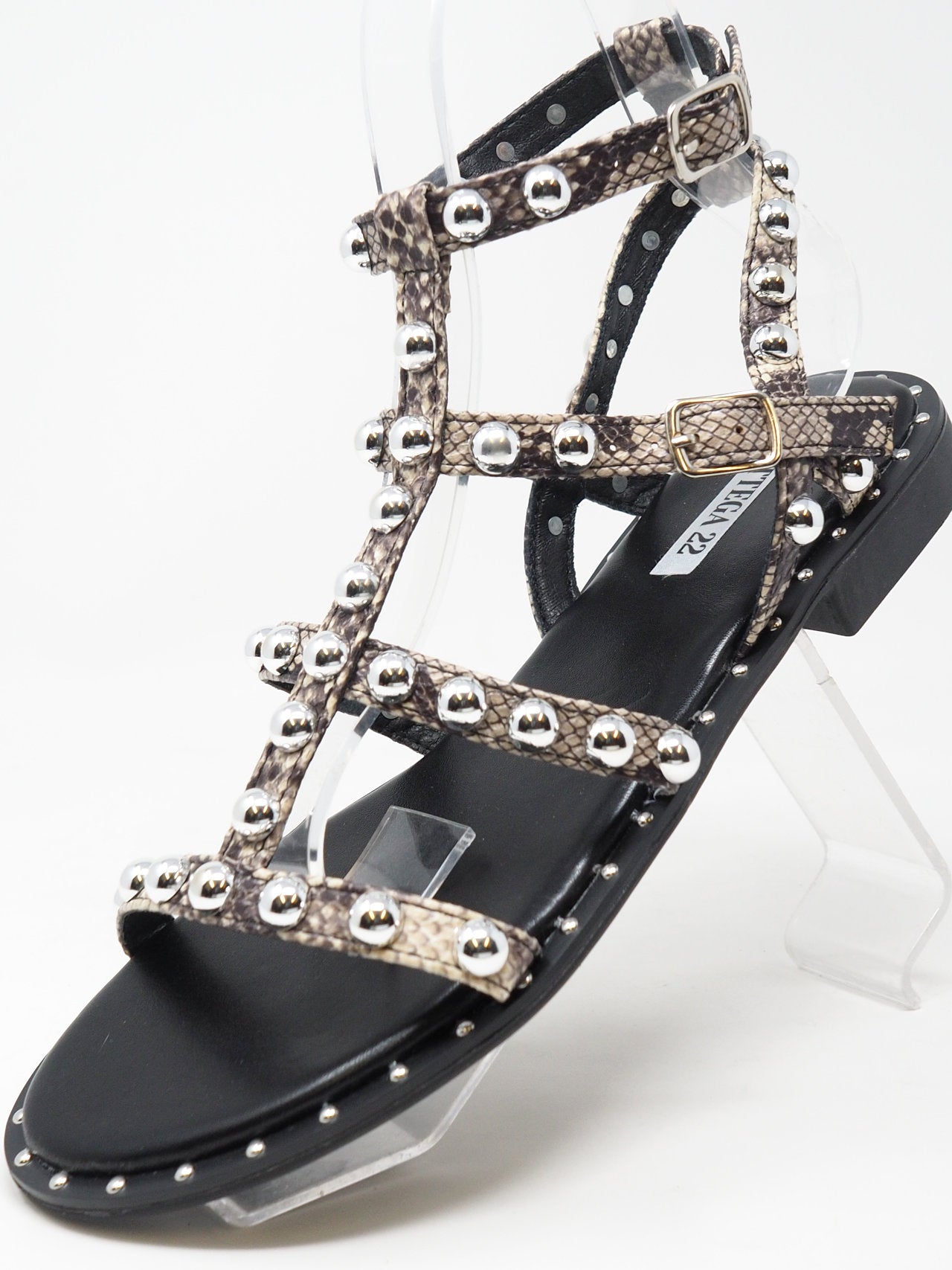 Sandali con borchie sferiche