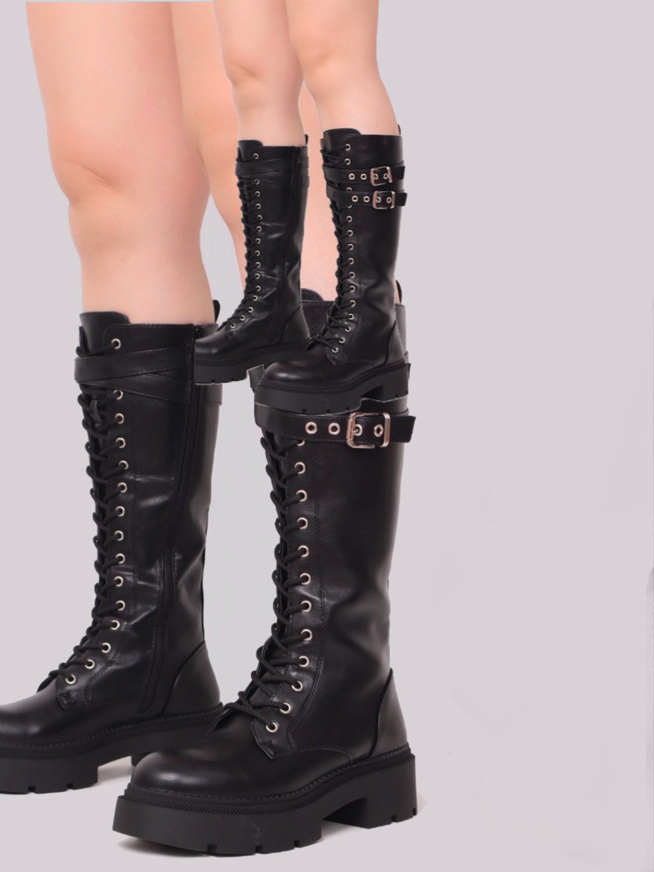 Anfibi stringati con para