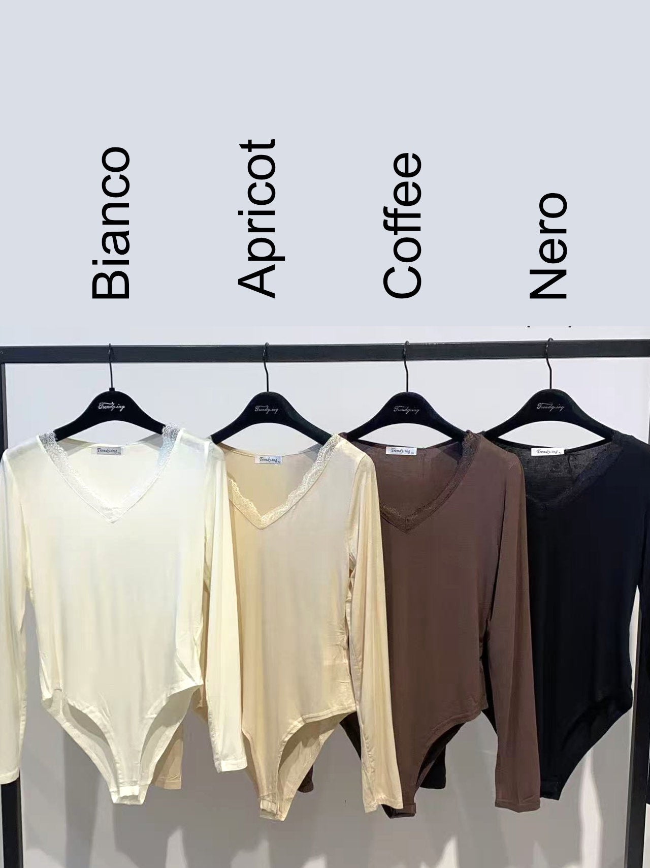 Maglia a body con pizzo