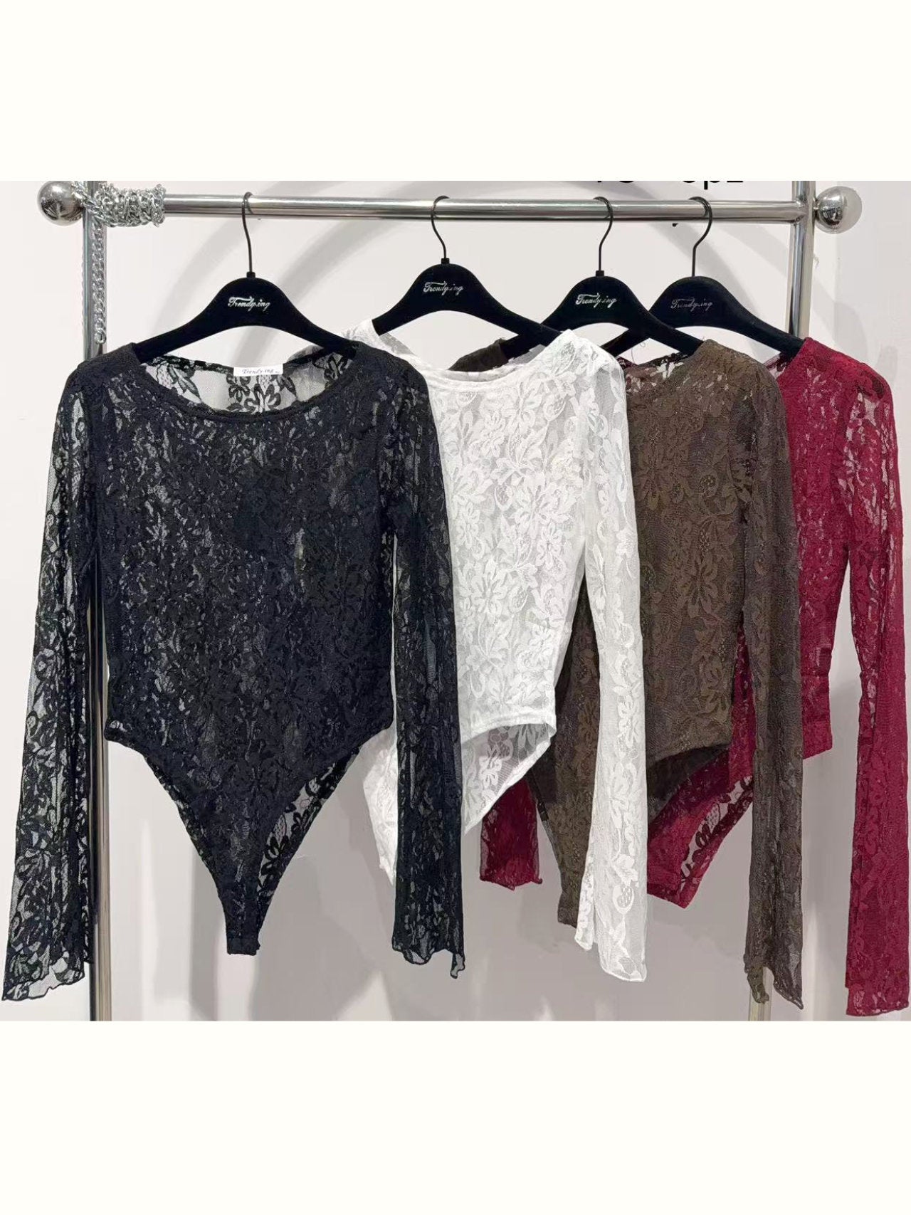 Maglia body in pizzo