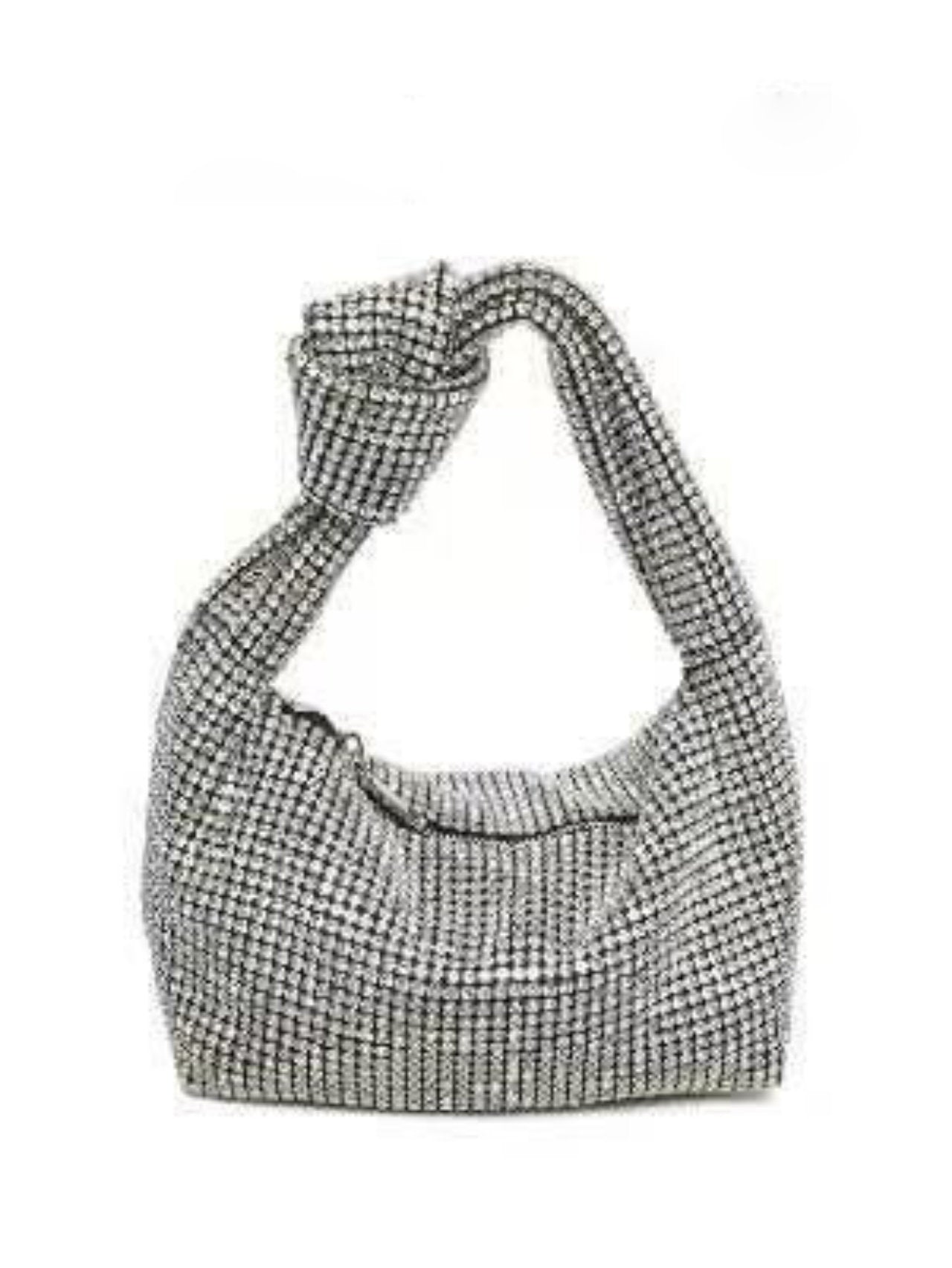 Pochette di strass con nodo
