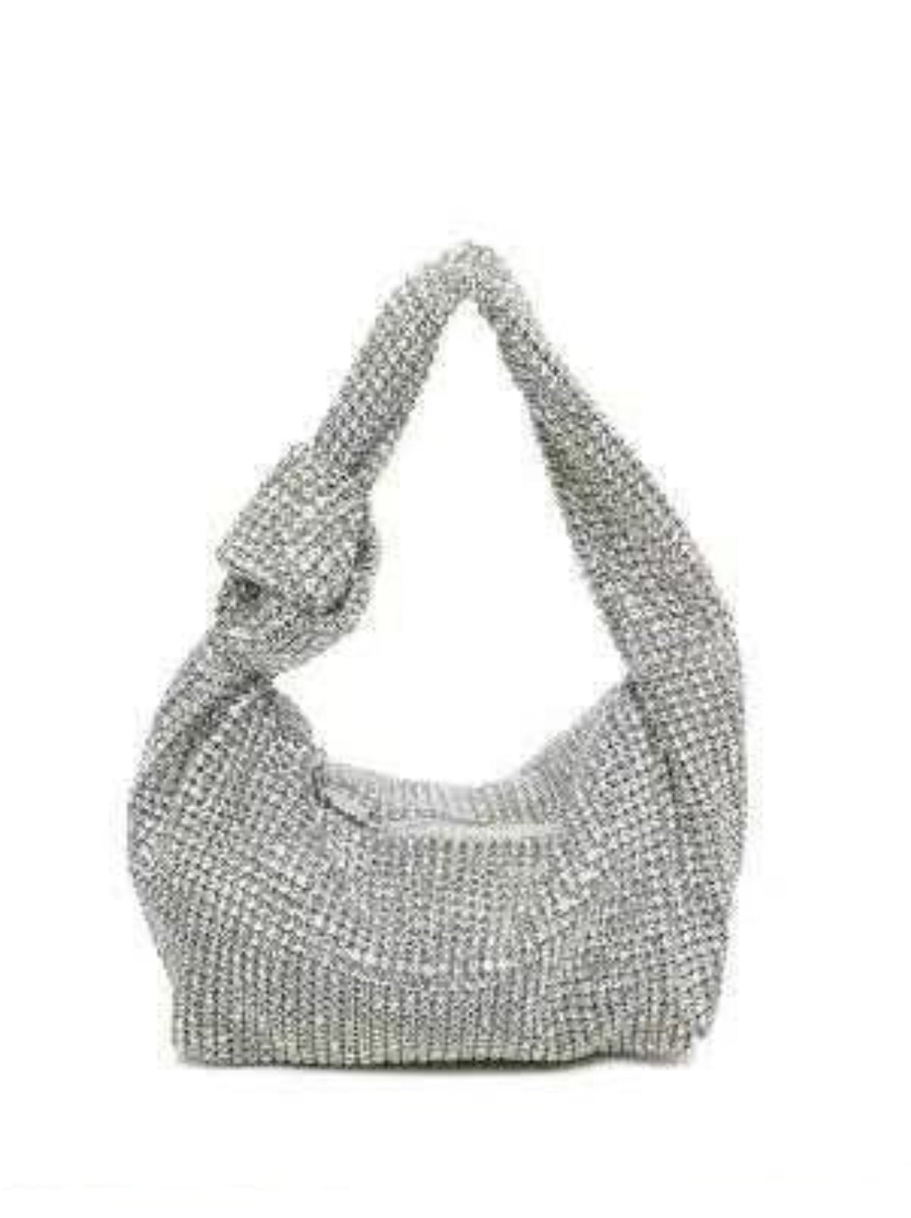 Pochette di strass con nodo