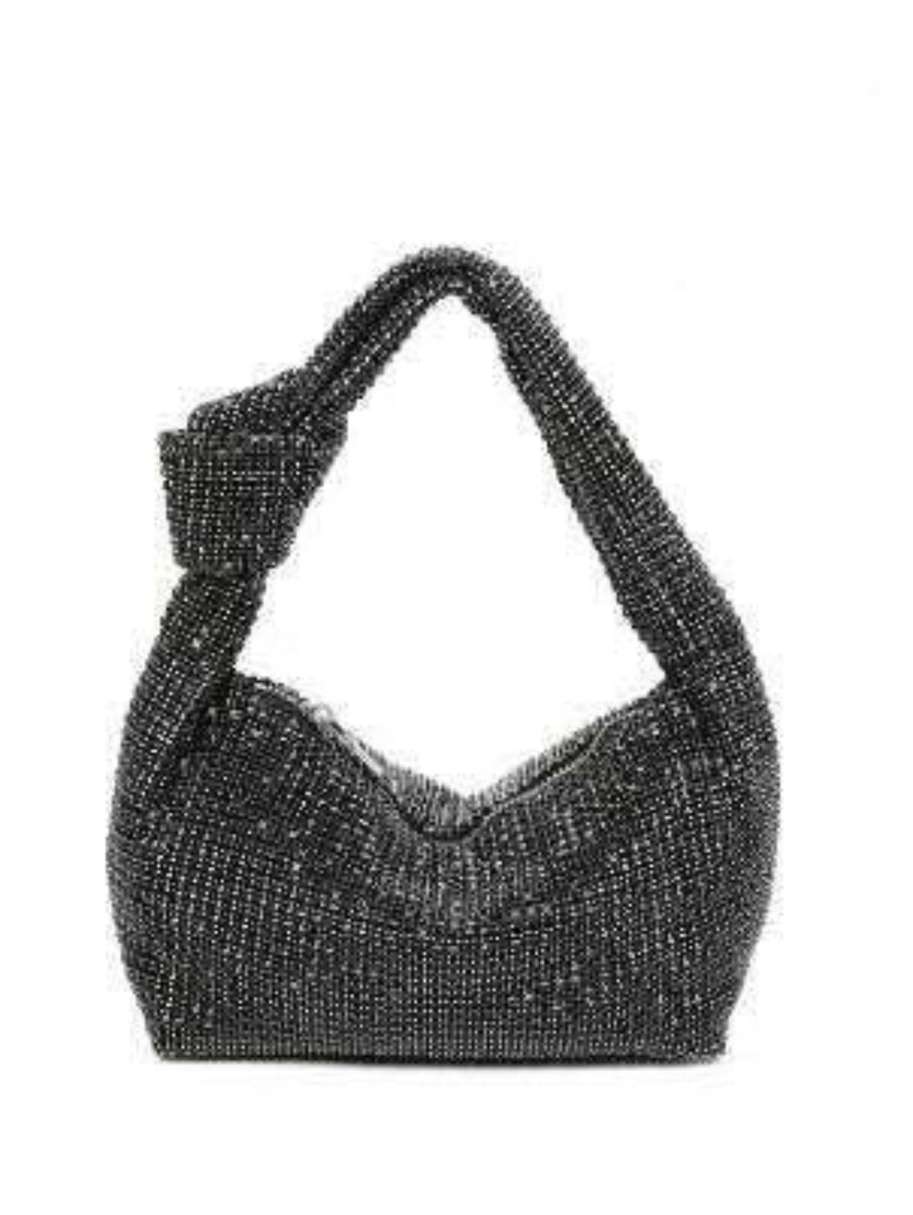 Pochette di strass con nodo