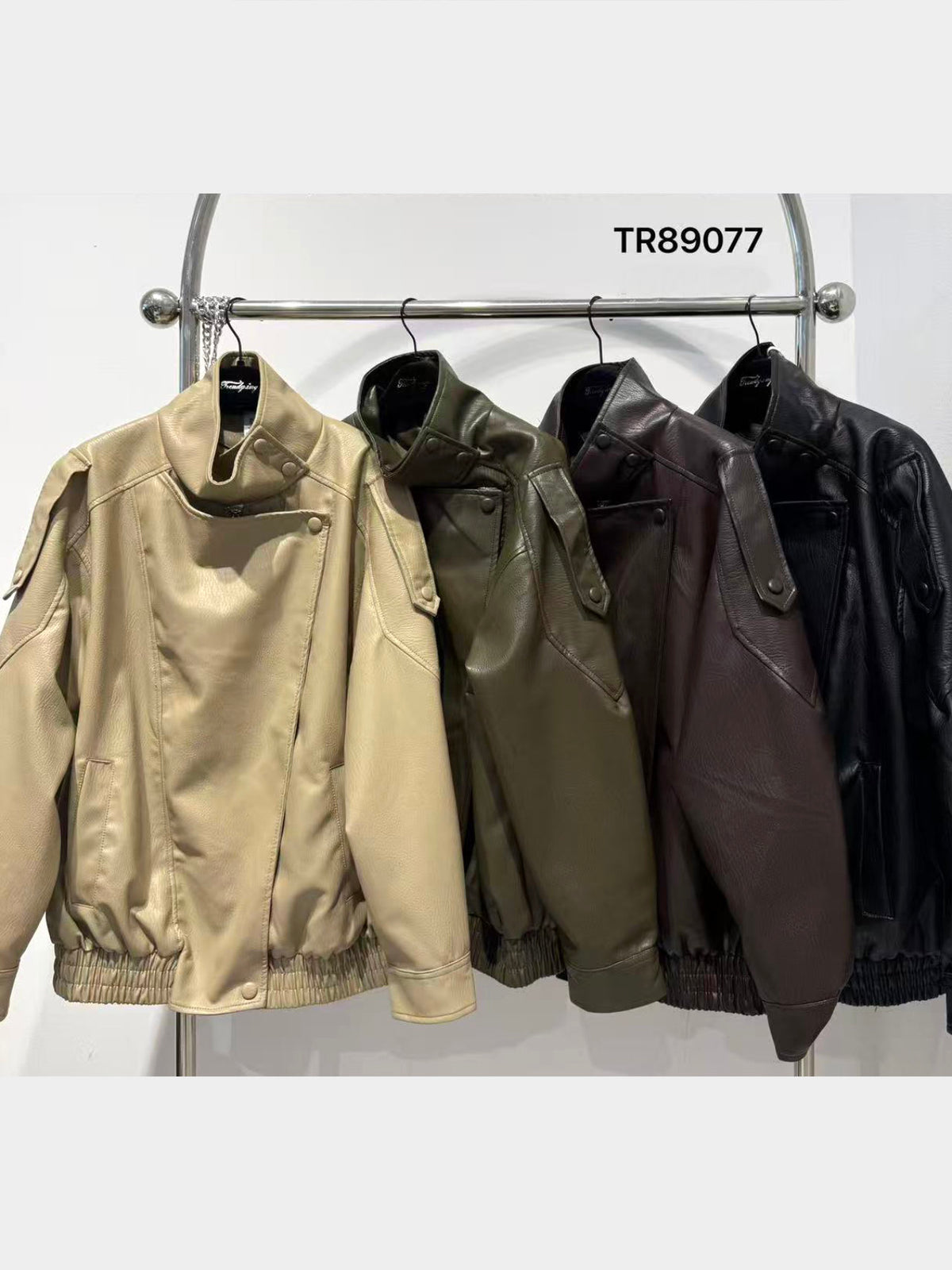 Bomber ecopelle oversize