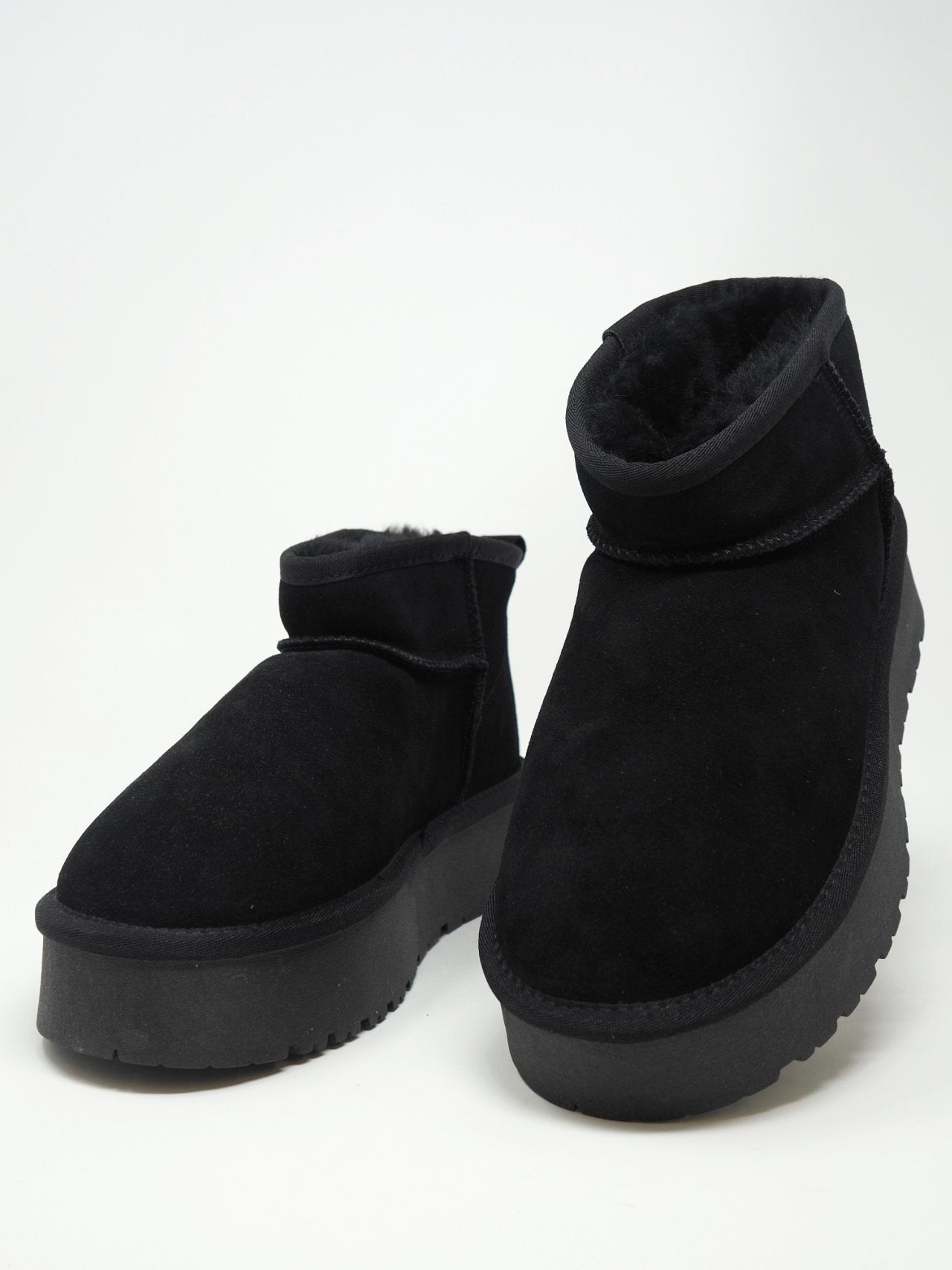 Stivaletti camoscio e pelliccia vera