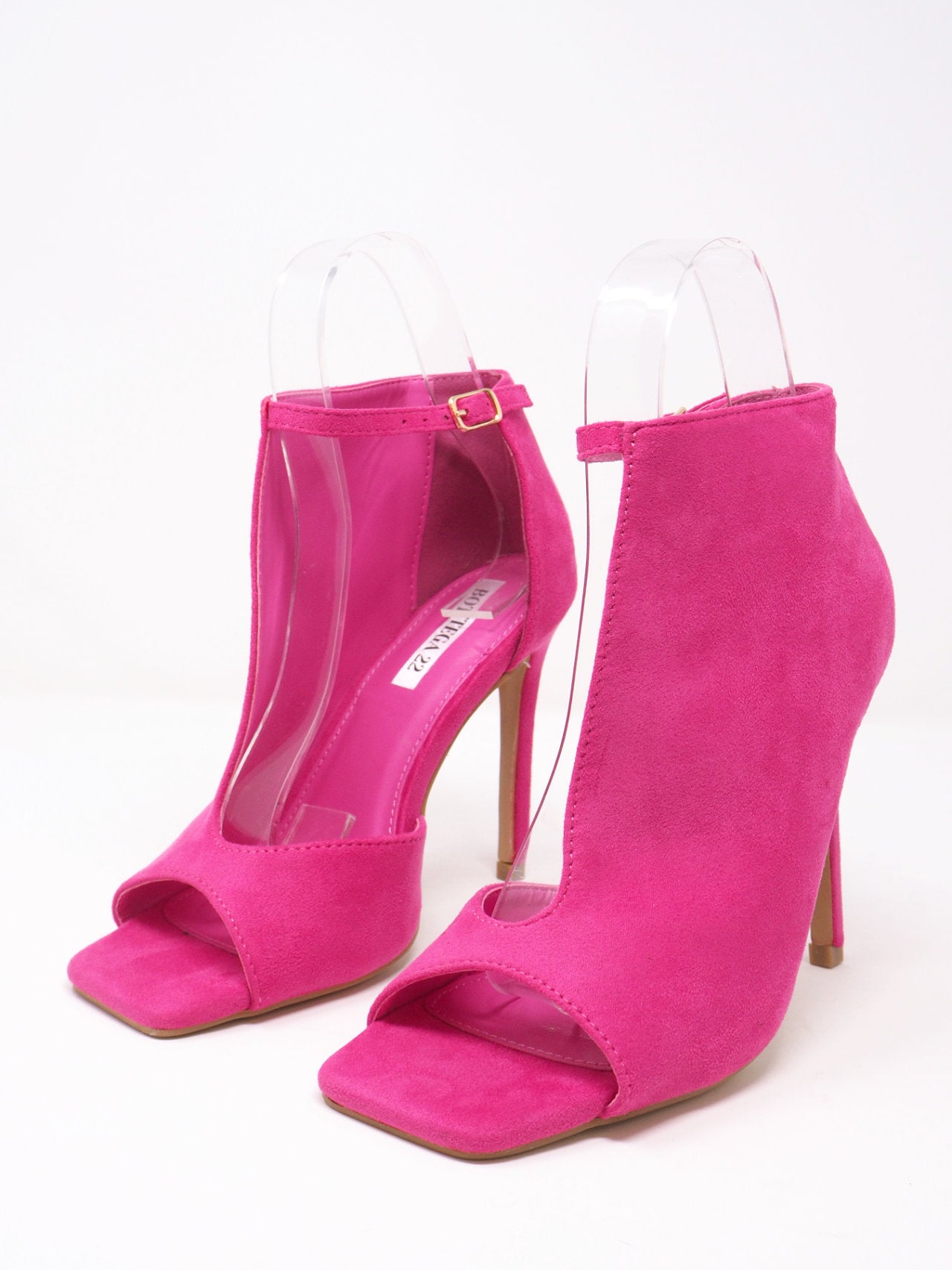 Tronchetti aperti su un lato effetto camoscio