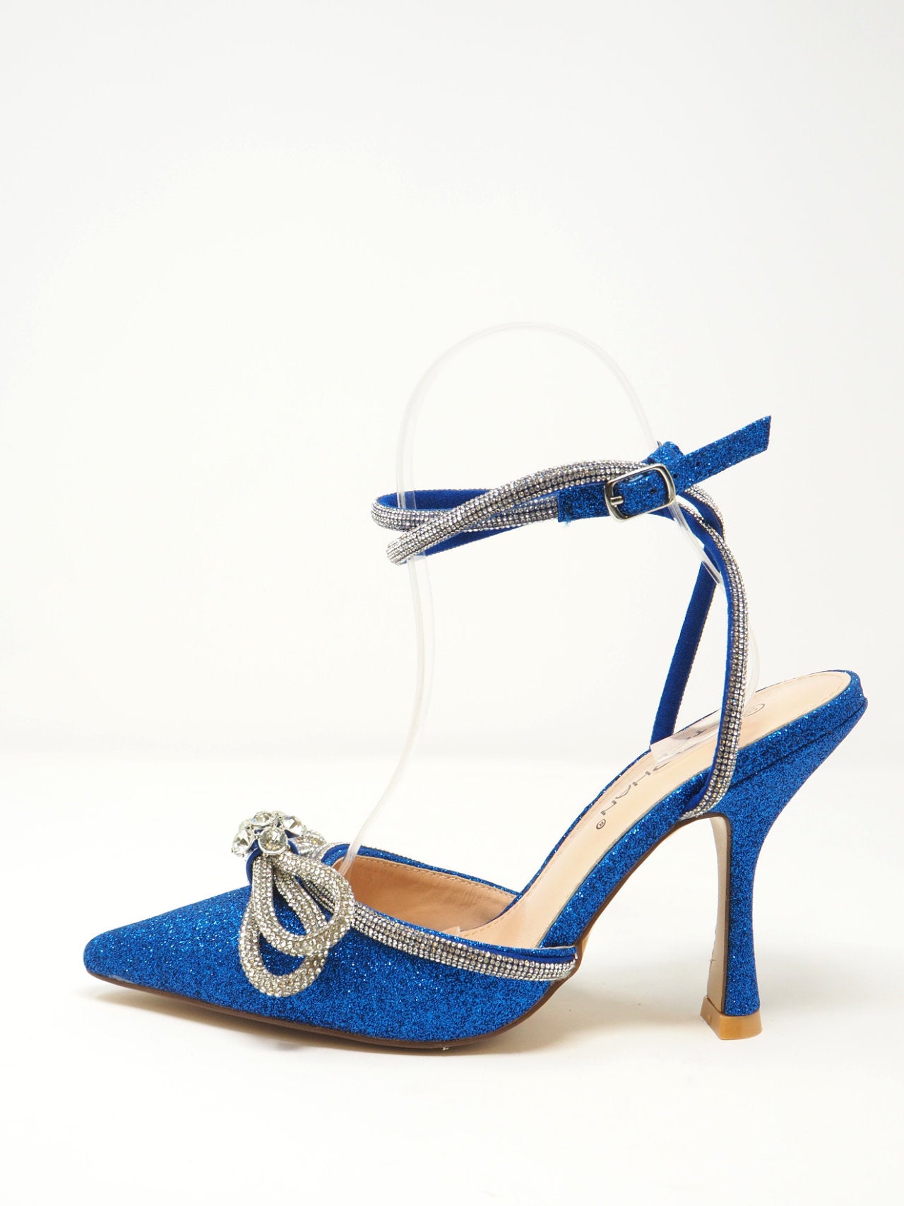 Decolte Blu Elettrico Tacchi Con Lacci Alla Caviglia Blu Décolleté