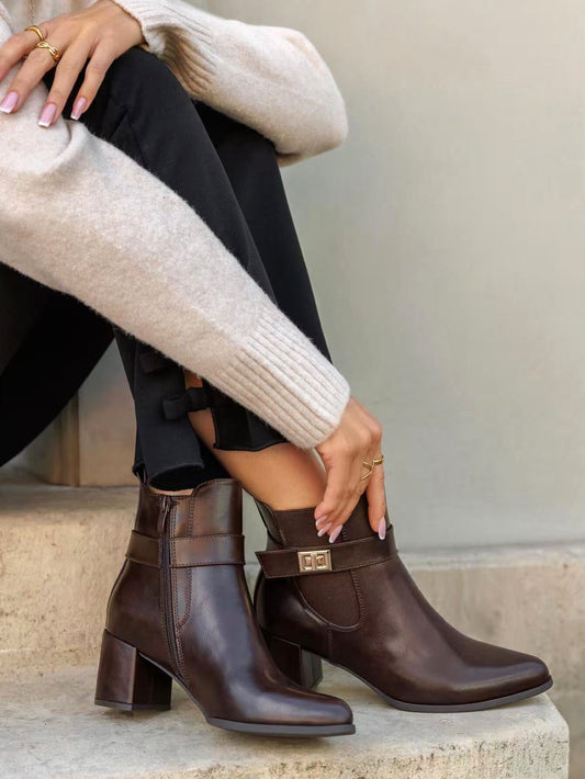 Tronchetti con tacco grosso