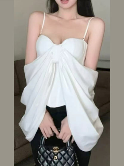 Top con maxi fiocco