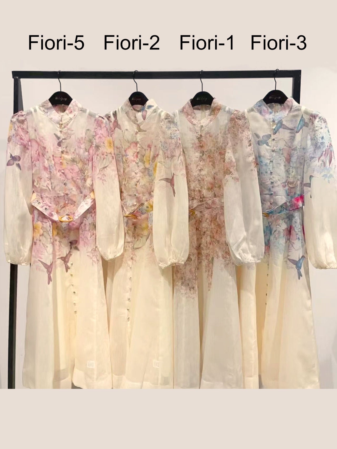 Vestito floreale a camicia