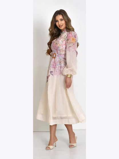 Vestito floreale a camicia
