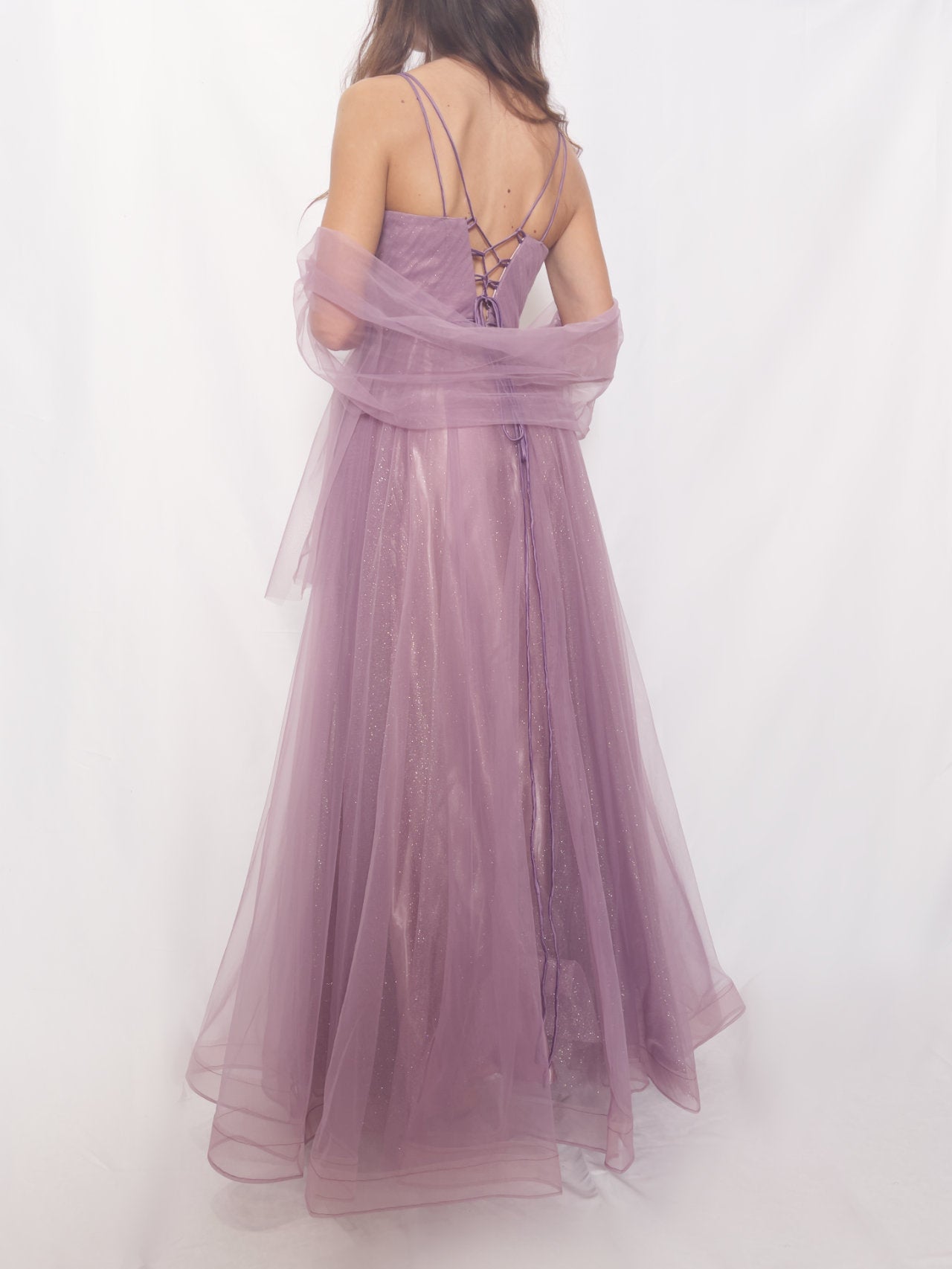 Abito in tulle con brillantini