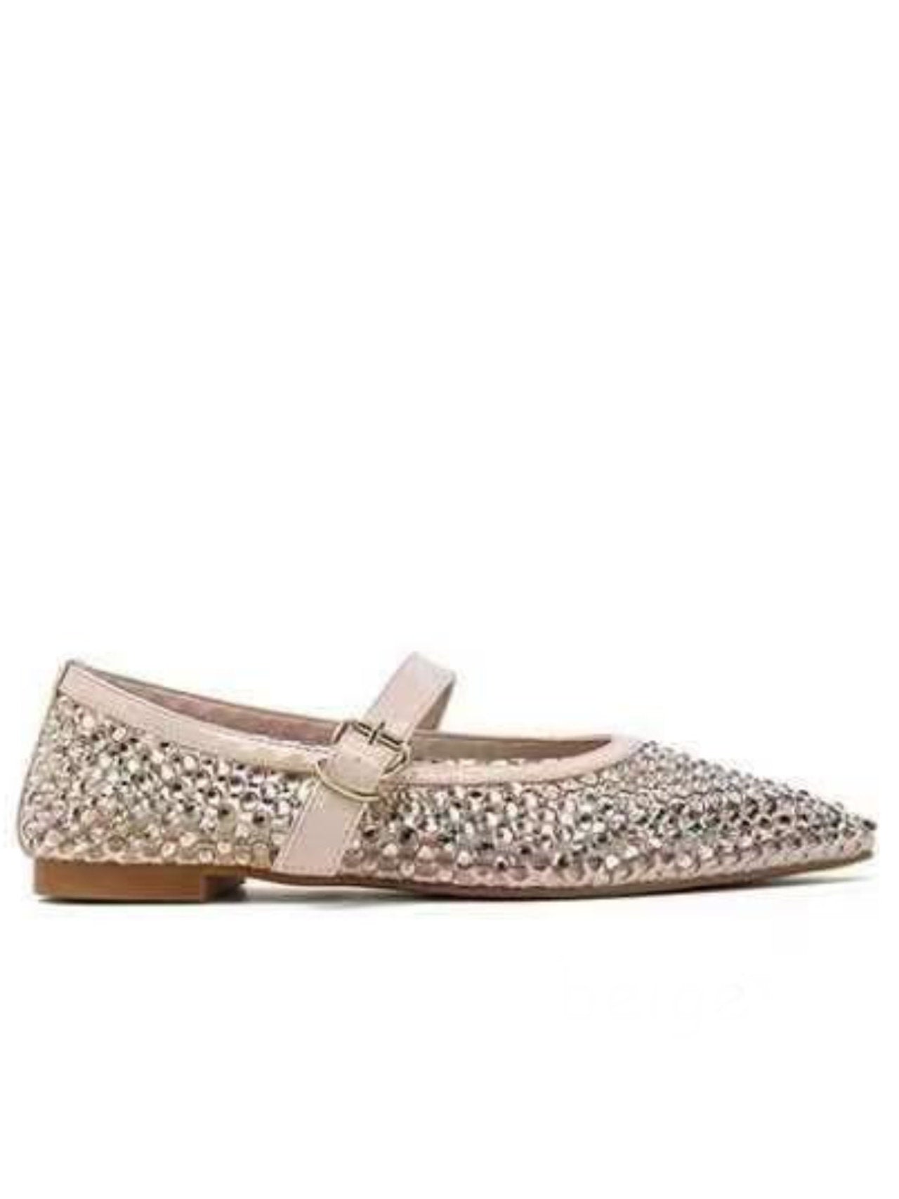 Ballerine a punta con strass