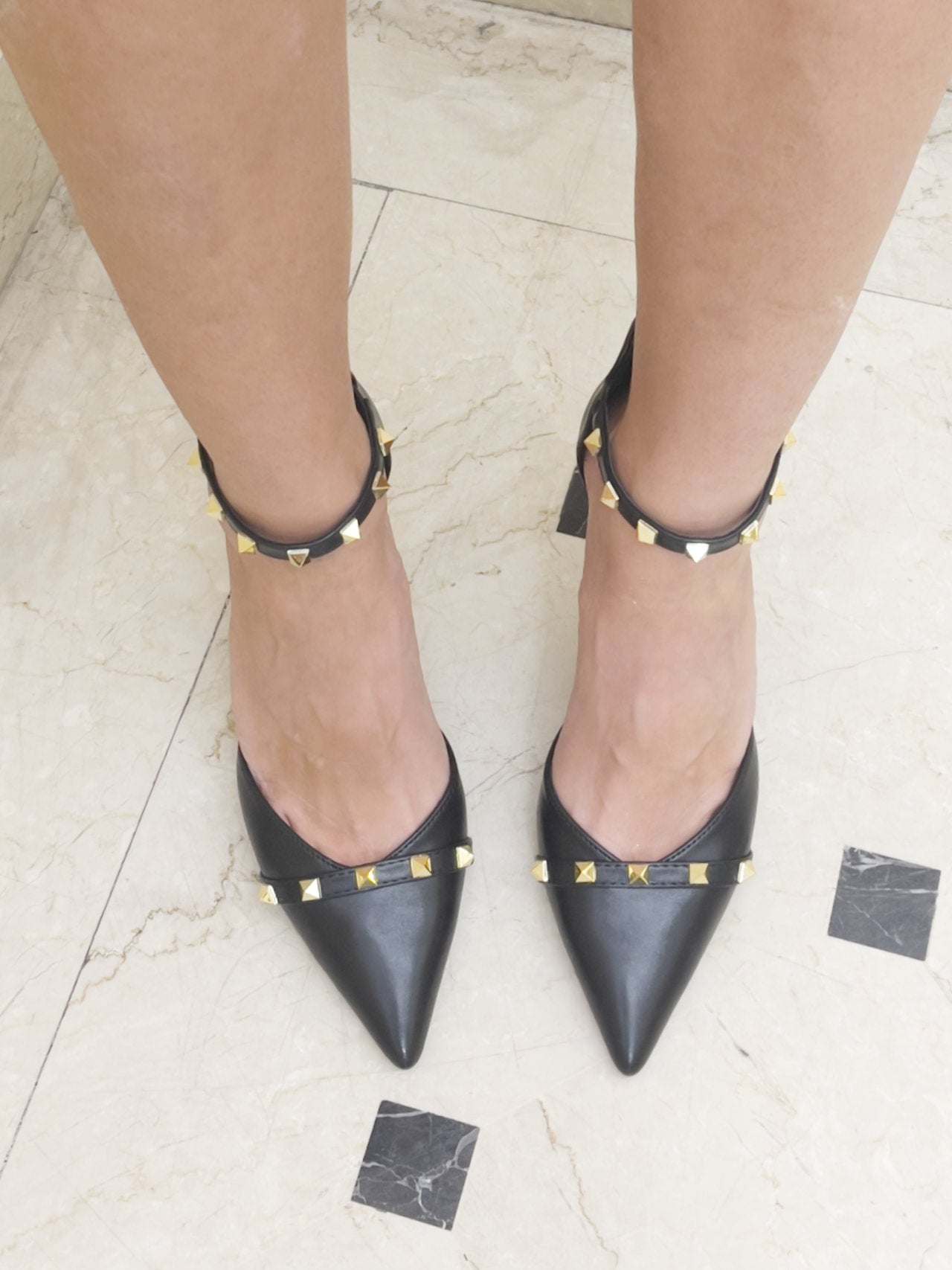 Scarpe Col Tacco Da Donna Con Cinturino Posteriore Pelle Da 38 Scarpa Eu | Acquisti Online Su - Foto 5