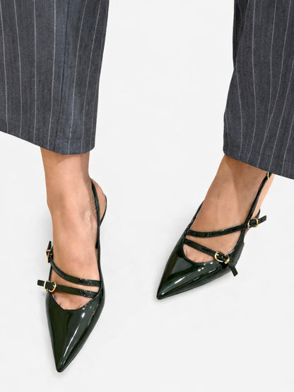 Décolleté slingback lucide