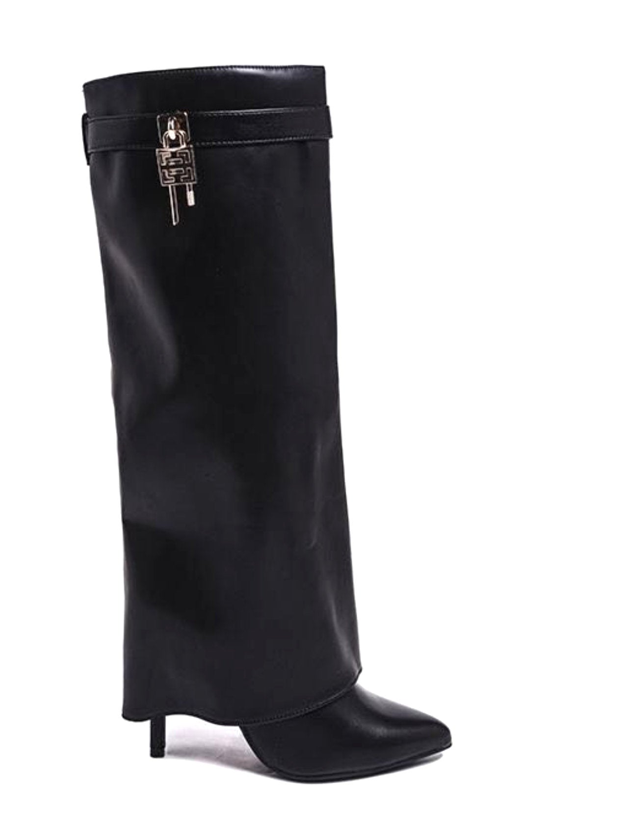 Stivali con risvolto e pendaglio