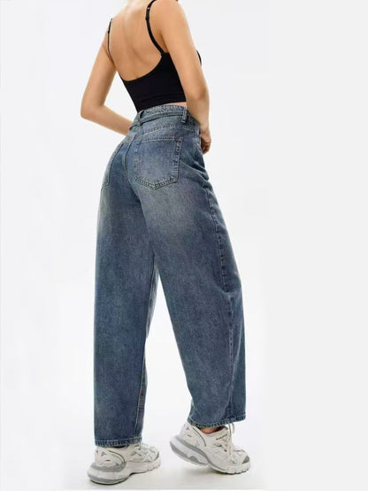 Jeans carpenter con laccio - mom fit