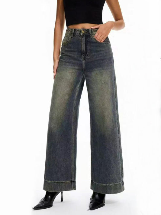 Jeans a gamba larga