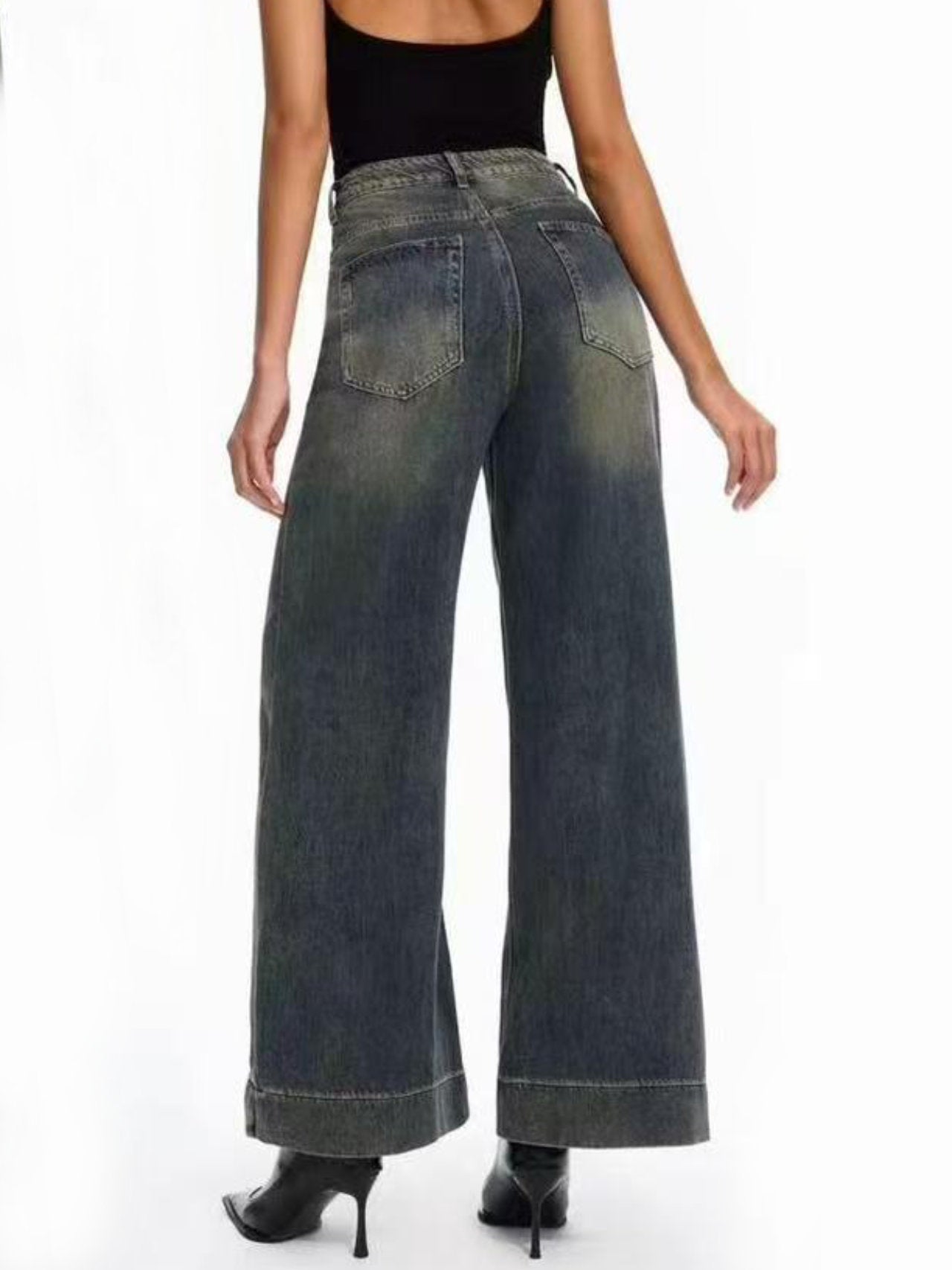 Jeans a gamba larga
