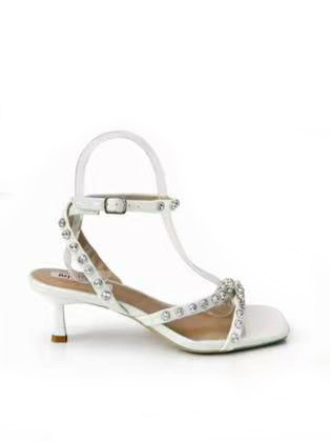 Sandali lucidi con strass