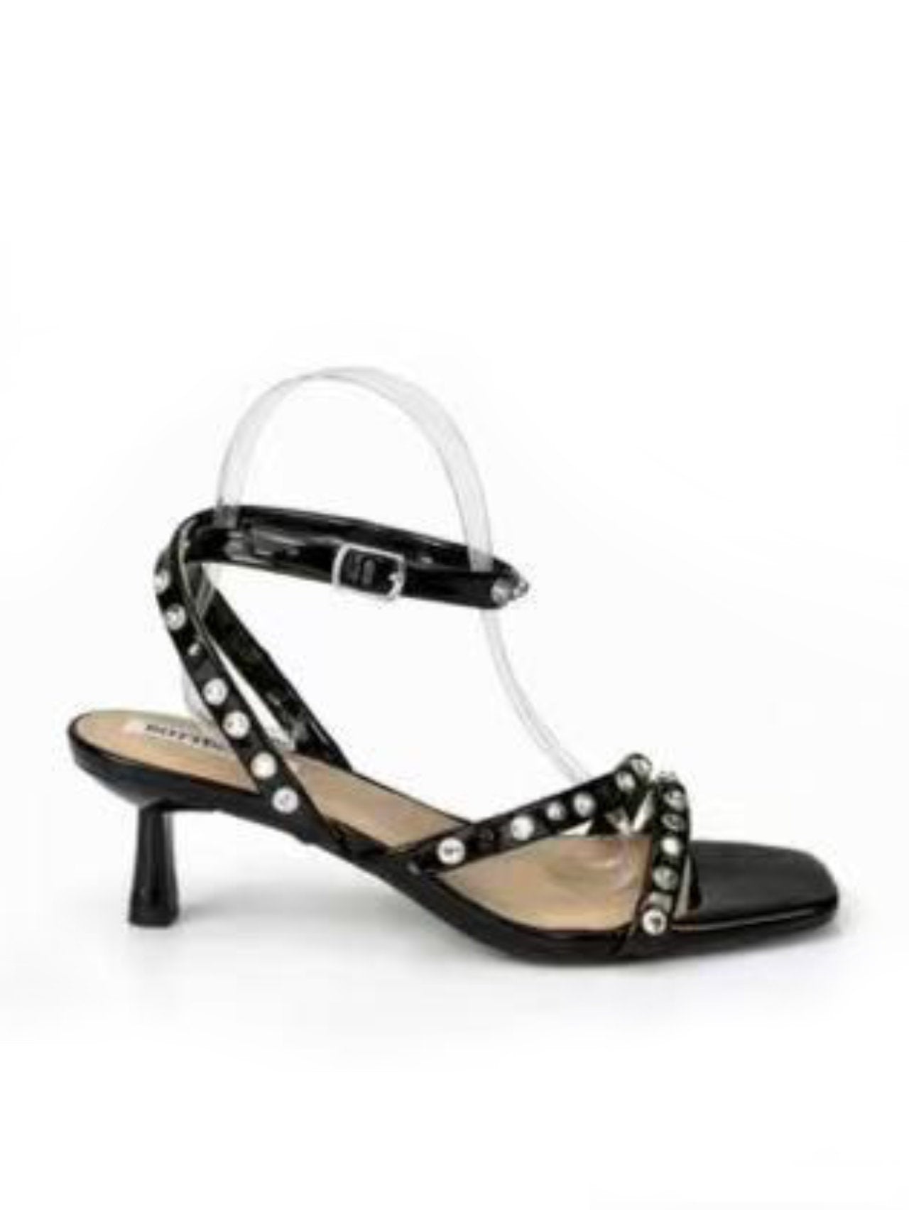 Sandali lucidi con strass
