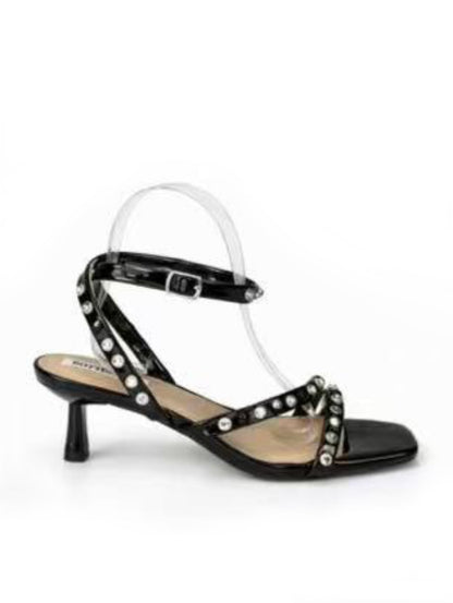 Sandali lucidi con strass