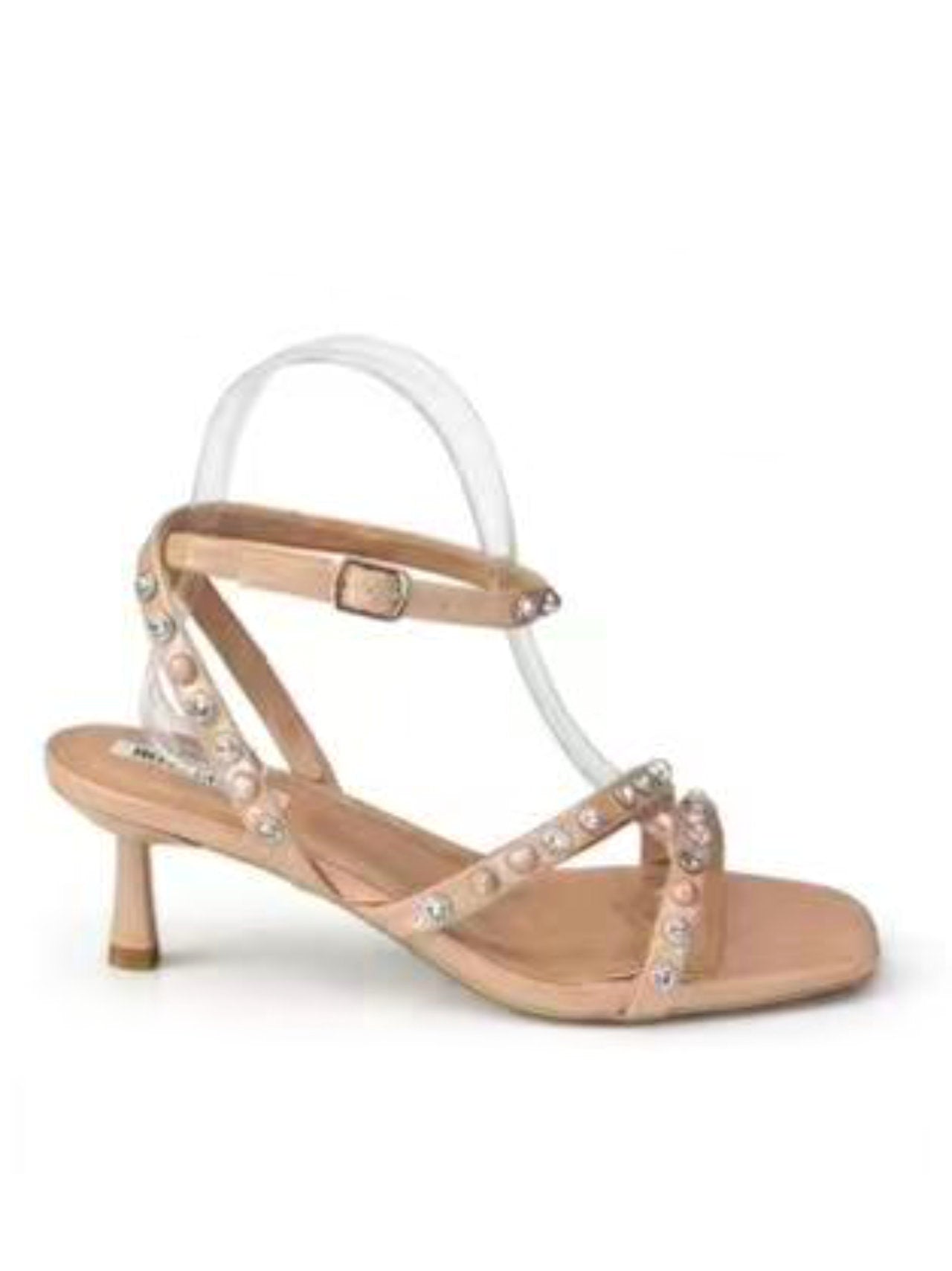 Sandali lucidi con strass