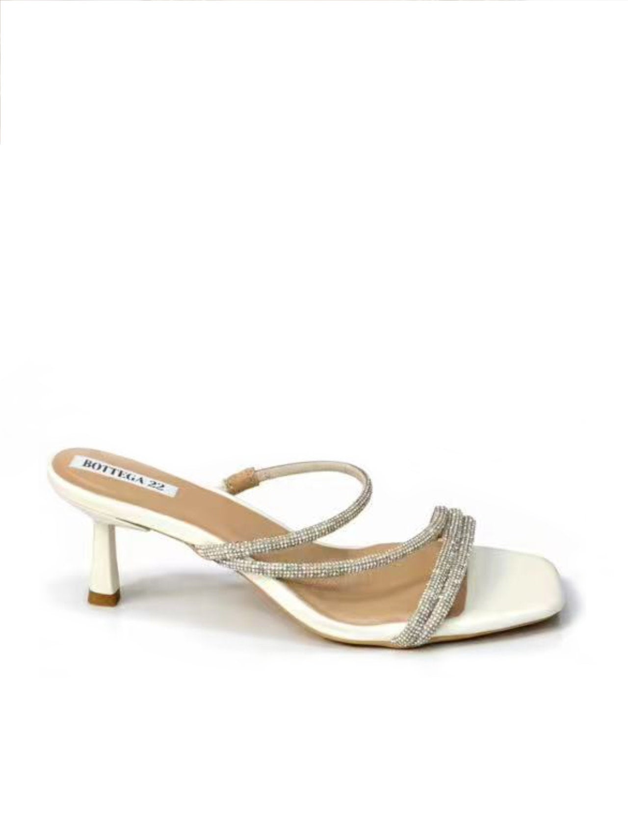 Ciabatte con strass e tacchetto