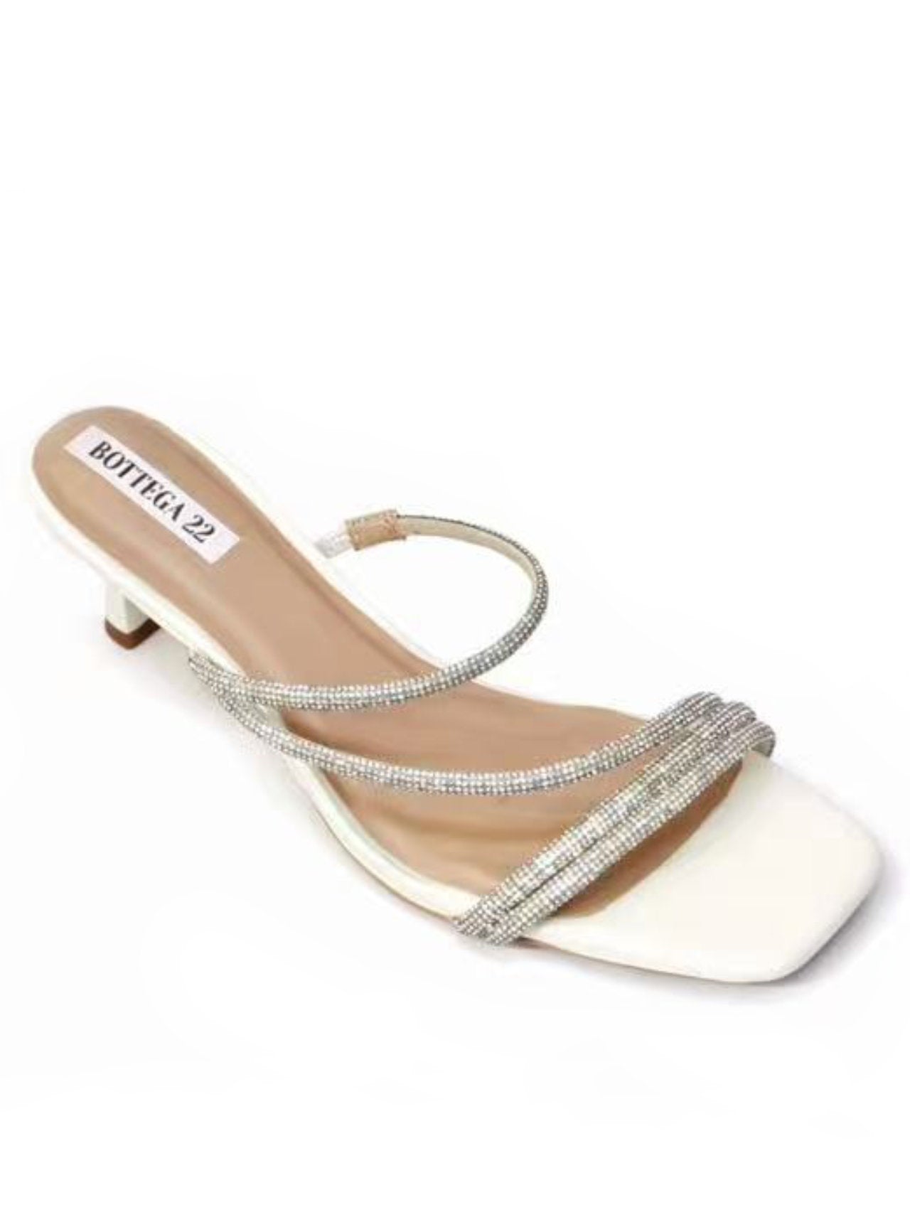 Ciabatte con strass e tacchetto