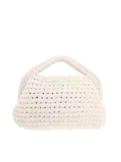 Borsetta traforata con manico