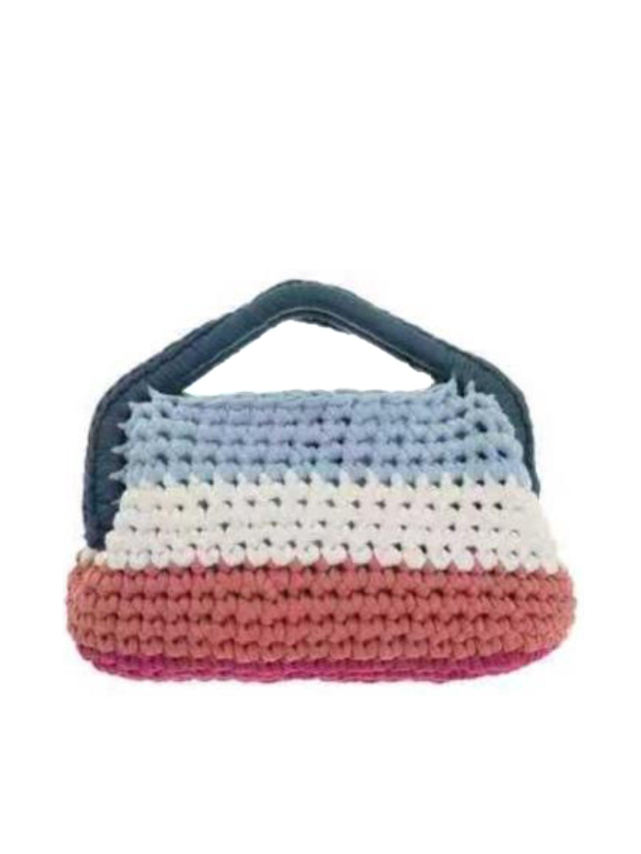 Borsetta traforata con manico