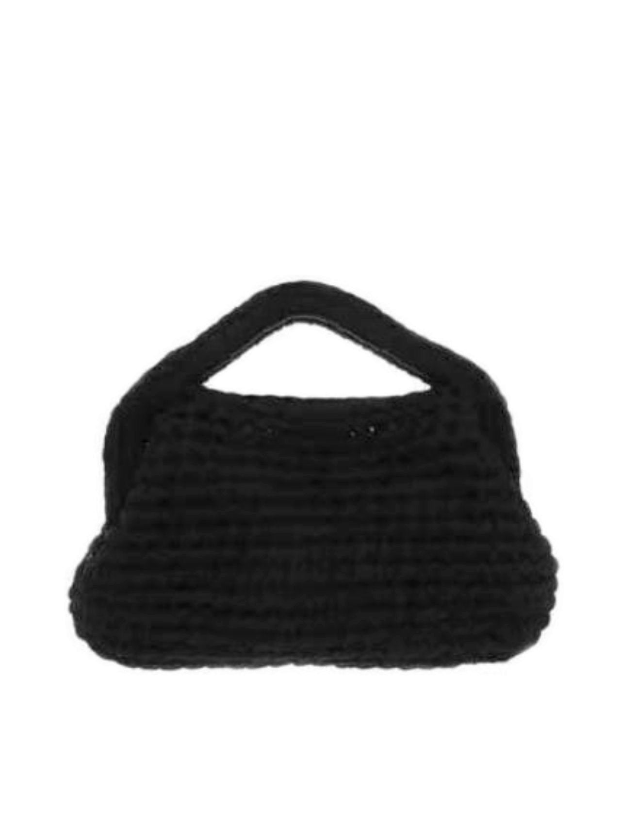 Borsetta traforata con manico