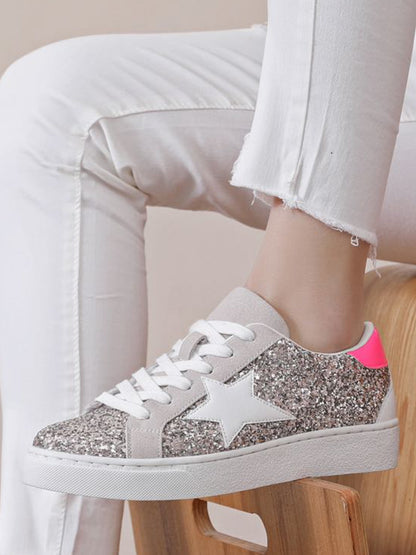 Glitter Scarpe Tennis Con Stella Sneakers Con La Stella, Negozio