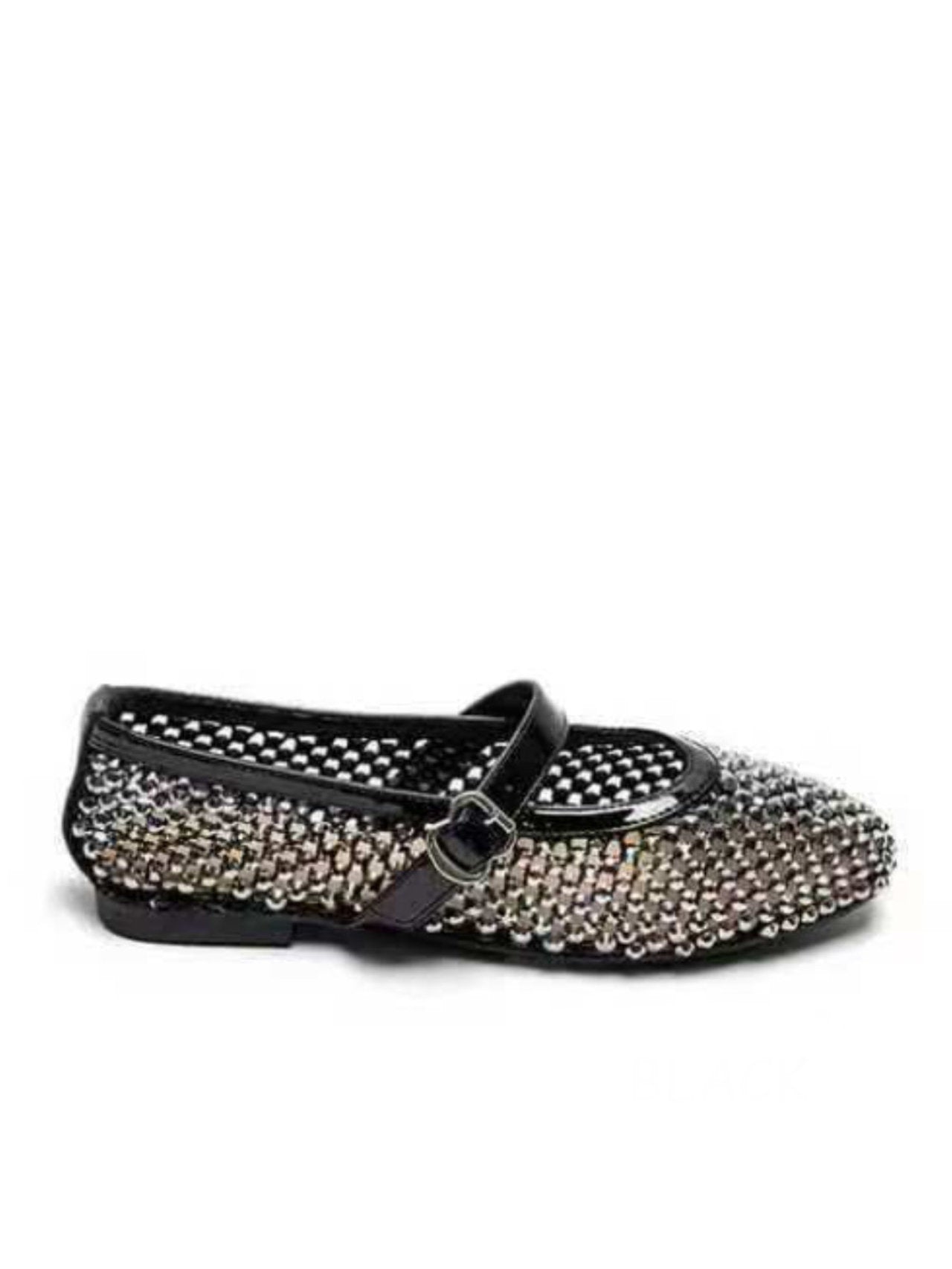Ballerine a rete con borchie
