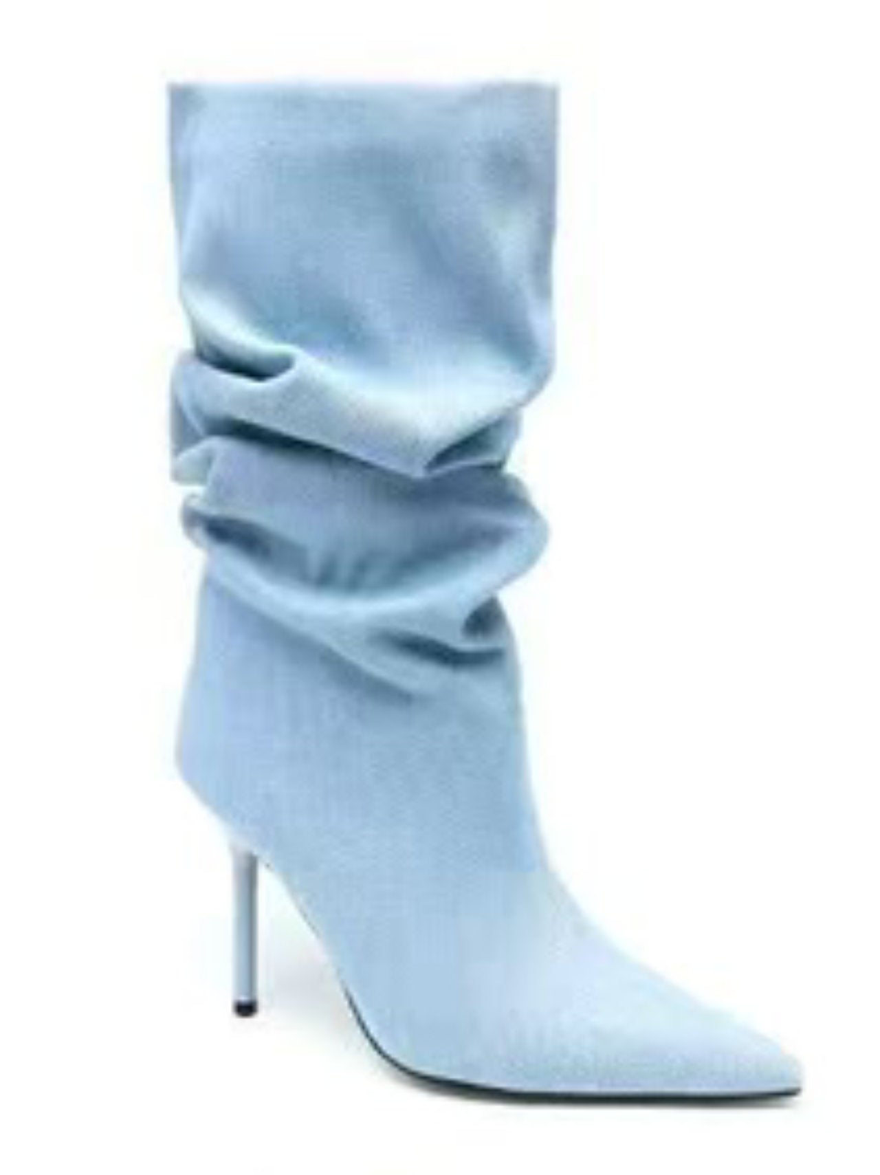 Tronchetti in jeans con tacco fino