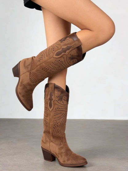 Stivali texani traforati
