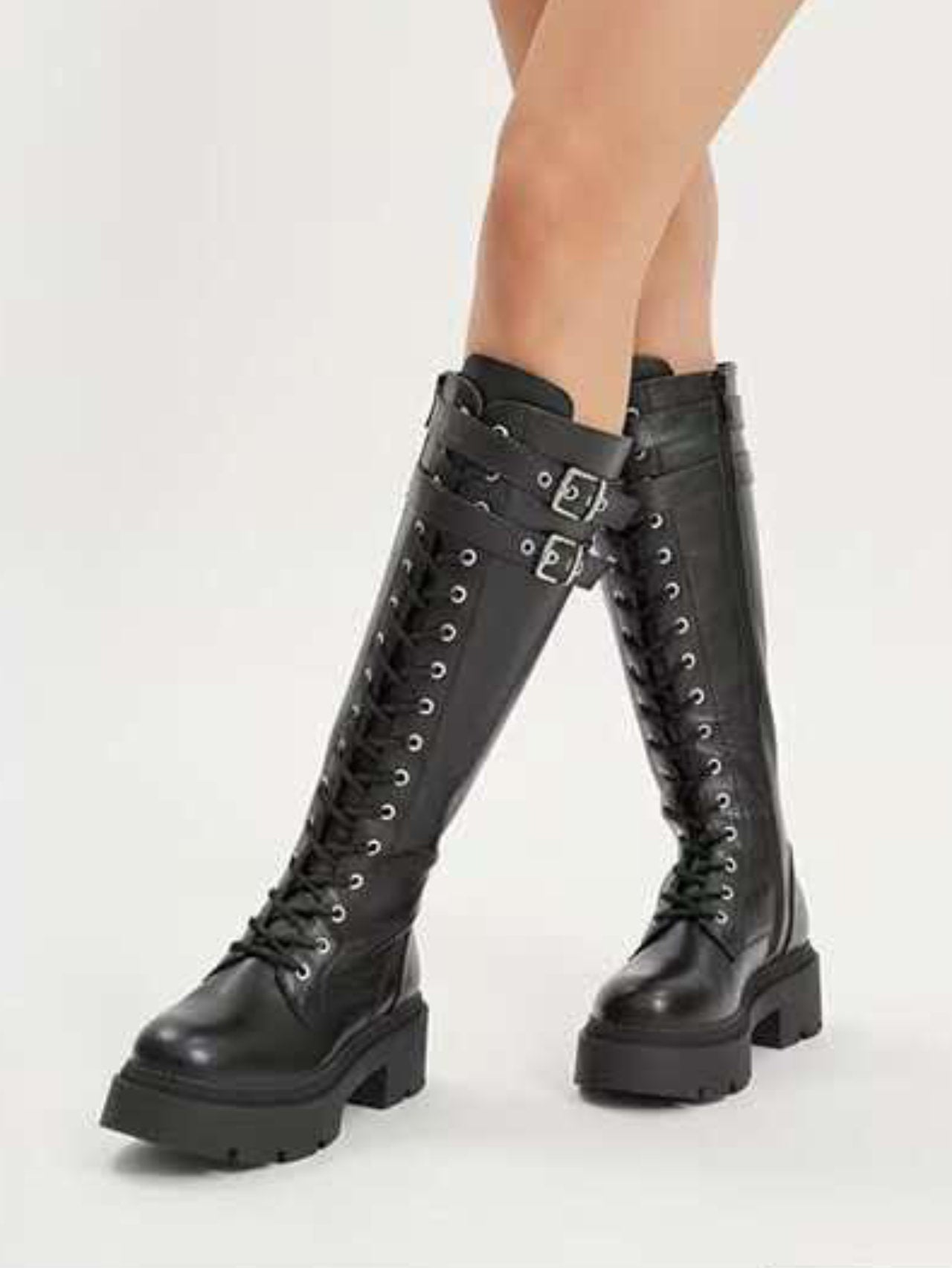 Anfibi stringati con para