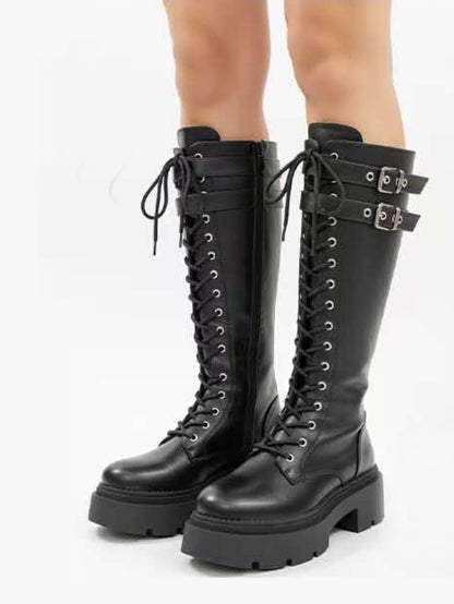 Anfibi stringati con para