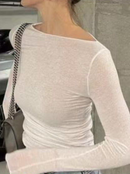 Maglia con scollo largo