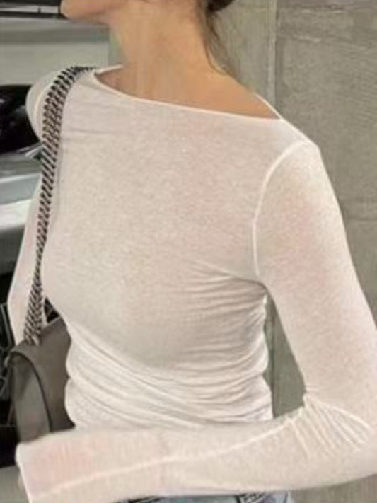 Maglia con scollo largo