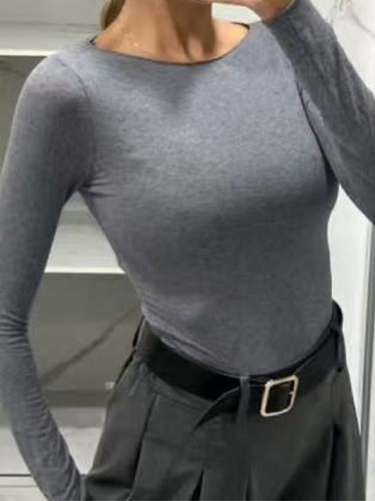 Maglia con scollo largo